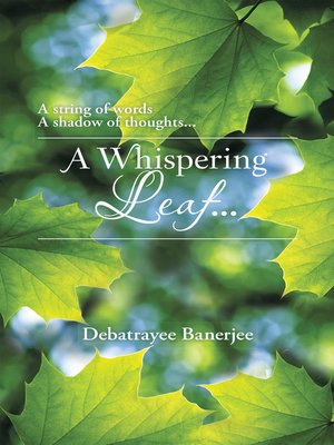 cover image of A Whispering Leaf. . .